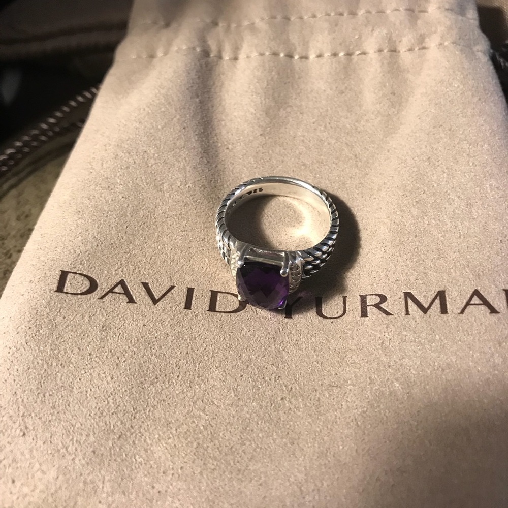 Authentic David Yurman Amethyst Wheaton Ring